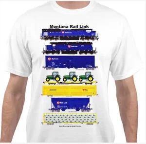 Camiseta Montana Rail Link Freight Train Railroad de Andy Fletcher - Imagen 1 de 1
