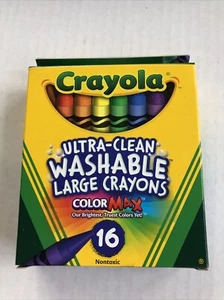 16ct Ultra Clean Washable Large Crayola Crayons ~Color MAX~ Style 52-3281 - Picture 1 of 3