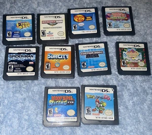 nintendo ds loose games lot custom robo, spiderman, diddy kong, yoshi And More - Picture 1 of 9