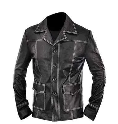 Chaqueta de piel autentica pelicula de  Brad Pitt, Fight Club.  - Imagen 1 de 4