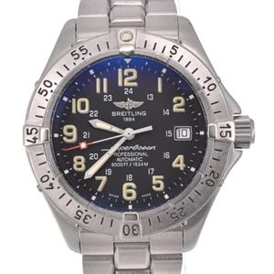 with paper BREITLING Super Ocean A17345 Date Automatic Men's Watch A#137205 - Picture 1 of 9