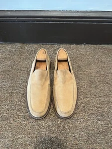 Barney’s New York Roy Gomma Apron Loafers Beige/Tan Suede US10/UK9 MSRL $245 - Picture 1 of 16