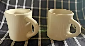 Diner Coffee Mugs Vintage Unusual Small 6 Ounce Size ~LOT of 2 - Picture 1 of 6