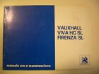 VAUXALL VIVA HC SL - FIRENZA SL - del 1971 LIBRETTO USO E MANUTENZIONE ORIGINALE