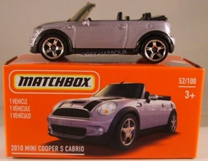MATCHBOX POWER GRABS #52 2010 Mini Cooper S Cabrio, 2021 issue (NEW in BOX) - Picture 1 of 2