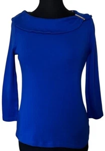 Rafaella Brand 3/4 Sleeve Knit Top 100% Cotton Women's Size SMALL (READ) - Picture 1 of 15