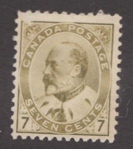 1903 Canada Sc# 92 - 7¢ King Edward VII - MH - Picture 1 of 1