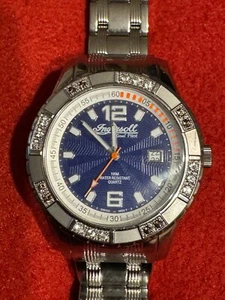 INGERSOLL GEMS PILOT GENTS WATCH IG0484P NEW SS - Picture 1 of 8