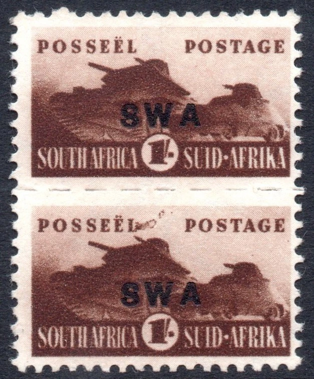 Sudáfrica 1943-4 1s marrón, variedad Smoking L, SG.130dc, VFM, cat. £50 Foto 1 de 1