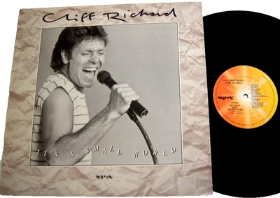 CLIFF RICHARD "It's a Small World " 1985 UK LP MYRRH 1209 ÉTAT NEUF / NM - Photo 1/4