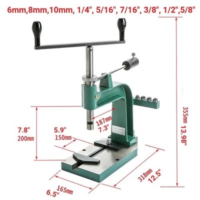 Desktop Hand Tapping Machine Cast Iron Tap and Dies Precision Manual Tapper New - Image 1 of 4