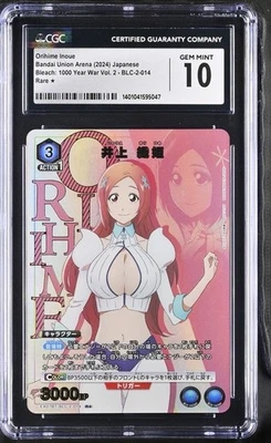 CGC 10 GEM MINT Union Arena Orihime Inoue Bleach TYBW BLC-2-014 R STAR - Image 1 of 2
