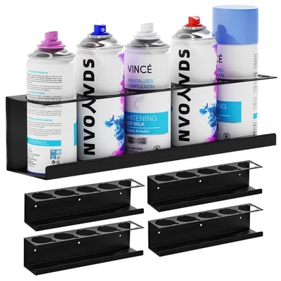 Wall-Mounted Spray Can Holder Rack Organize, 4 Pack Steel Aerosol Can Holder - Image 1 of 4