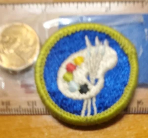 BSA Art Merit Badge, 1972-current, plastic back - Picture 1 of 2
