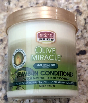 African Pride Olive Miracle Leave-In Conditioner Hair Strengthener 15 oz - Image 1 of 4