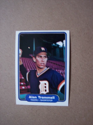 Tarjeta de béisbol Fleer 1982 Alan Trammell #283 casi nueva o mejor oc Foto 1 de 2