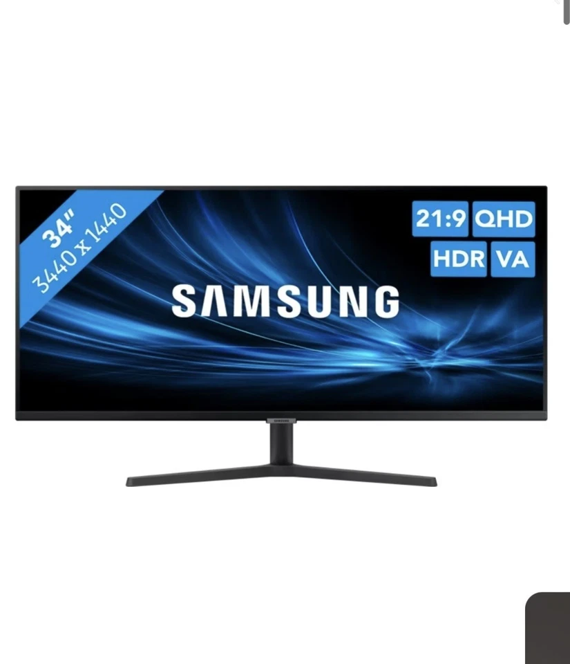 Samsung monitor 34 inch (86.36 cm) S34C500GAU 3,440 x 1,440 (used) "BW" - Image 1 of 4