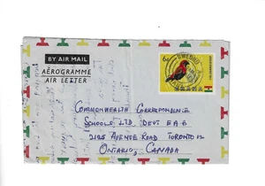 GHANA 1965 Aerogramme sent from Swedru - Picture 1 of 3