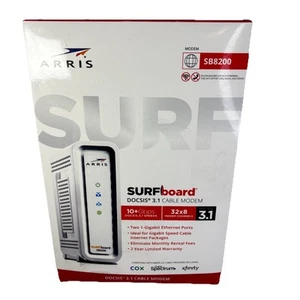 ARRIS SB8200v3 SURFboard DOCSIS 3.1 Cable Modem NEW Sealed - Photo 1/4