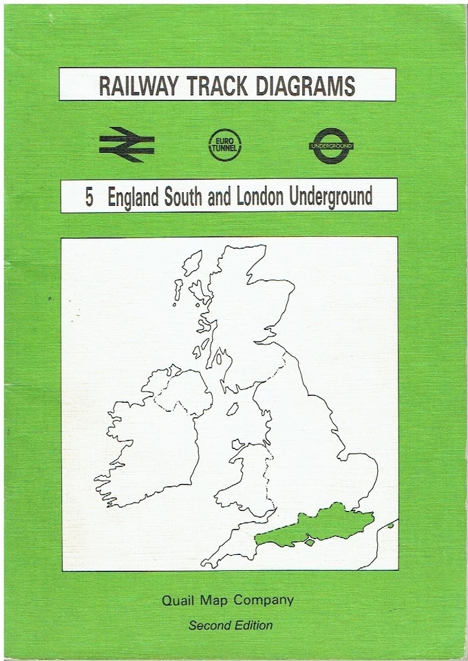 BRITISH RAIL (SOUTHERN ENGLAND & TfL) NETWORK ATLAS & TRACK DIAGRAMS BOOK '02 ED - Image 1 of 1