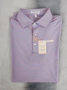 Peter Millar Hales Performance Jersey Polo Liberty Blue Men's Size Medium New - Picture 1 of 12