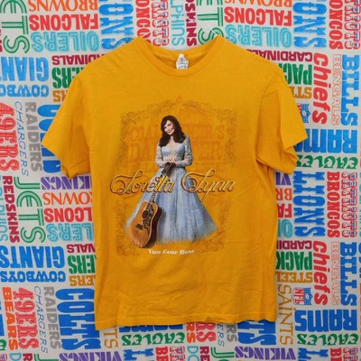 Camiseta Loretta Lynn Van Lear Rosa Talla M Amarillo Carbón Mineros Hija Gráfico Foto 1 de 4