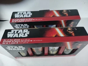 2 - CONJUNTOS de 4 vasos Star Wars 16 oz (8 vasos) * Totalmente nuevos en caja GRANDES REGALOS - Imagen 1 de 2