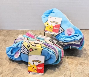 Calcetines Pokémon Niño No Show Talla Mediana Total de 16 Pares Etiquetas Nuevas (2 Paquetes De 8) - Imagen 1 de 5