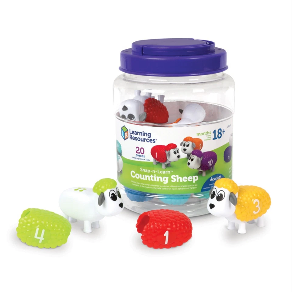 Learning Resources LER6712 Set,count,snap-n-lern Sheep - Image 1 of 1