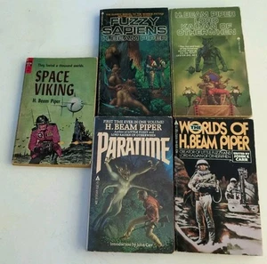 5 Vintage H. Beam Piper Paperback Books Science Fiction Paratine Space Viking - Picture 1 of 4