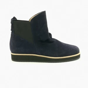 Patricia Green Shoes Womens Boots Charlie Ankle Bootie Navy Suede Pull On 9.5 - Picture 1 of 11