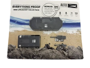 Altec Lansing 5pc Mini LifeJacket 3 Bluetooth Speaker Power Bank & Mount Set Kit - Picture 1 of 14