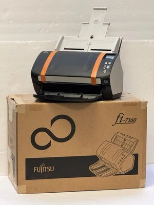 Fujitsu FI-7160 document scanner Work Group Scanner fully set in box - Image 1 of 4