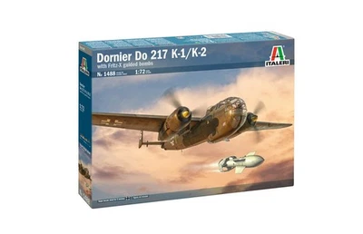 DORNIER Do 217 K-1/K-2 (6 Décos) w/ FRITZ-X  -  ITALERI 1/72 PLASTIC KIT - Photo 1/2