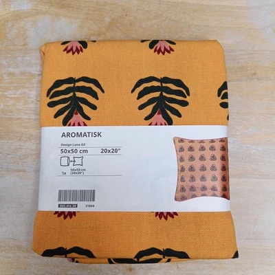 IKEA AROMATISK Cushion Cover Yellow Luna Gil 50x50 100% Cotton single. - Image 1 of 3