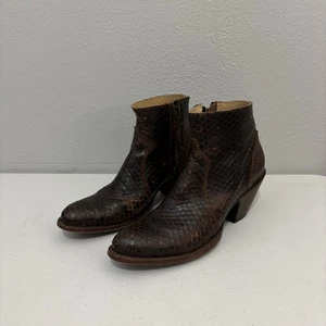 Idyllwind Miranda Lambert braune Western Schlangenleder Booties Stiefel Größe 6,5 - Bild 1 von 9
