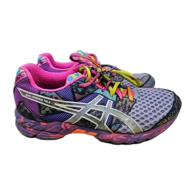 Zapatos para correr para mujer ASICS Gel-Noosa Tri 8 talla 8,5 T356N rosa neón/multicolor Foto 1 de 4
