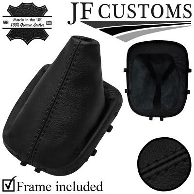 NOIR POINT CUIR ITALIEN SOUFFLET LEVIER + CADRE POUR CHEVROLET TRAX 13-16 - Photo 1/4