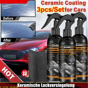3X Keramische Lackversiegelung für Autolackierung Spray Lackversiegelung Politur - Bild 1 von 12