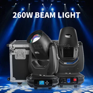 2 x Rainbow Effect 260W 9R Moving Head Beam Light Wedding DJ Stage Lighting Case - Picture 1 of 11