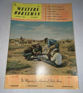 VTG The Western Horseman August 1971 THE MAGAZINE FOR ADMIRERS OF STOCK HORSES - Foto 1 di 12
