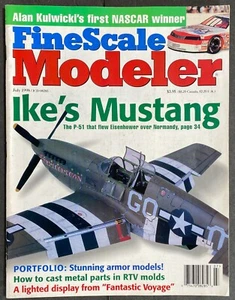 FineScale MODELER July 1998 ~ Ike's Normandy P-51 Mustang/Kulwicki NASCAR/Armor - Imagen 1 de 5