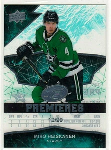 2018/19 UD Ice Premieres Miro Heiskanen 12/99 #146 Dallas Stars RARE RC Rookie - Bild 1 von 1