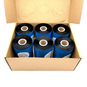 6 piezas - 102 mm x 450 m cinta térmica compatible con cebra 03200BK10245 impresora de etiqueta E 02200BK10245 - Imagen 1 de 4