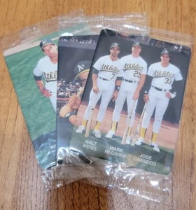 Vtg 80s-90s Promo Baseball Card Packs MLB Mother's Cookies Oakland A's Athletics - Picture 1 of 8