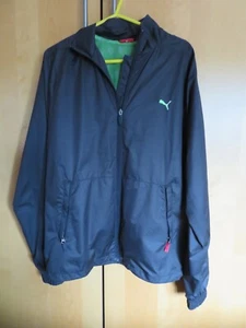 Puma Jacket Men's Large Black Long Sleeve Full Zip Windbreaker Outdoor - Picture 1 of 4