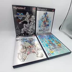 Kingdom Hearts 1 2 Final Mix+- 4 Game Set Lot PS2 PlayStation2 Japanese Complete - Foto 1 di 16