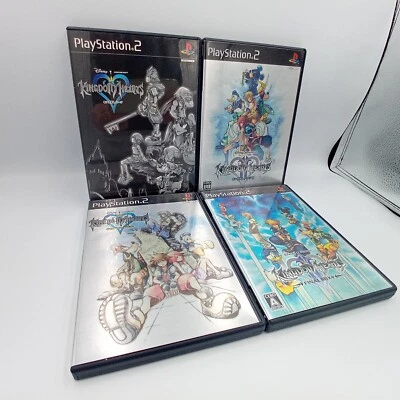 Kingdom Hearts 1 2 Final Mix+- 4 Game Set Lot PS2 PlayStation2 Japanese Complete - Image 1 of 4