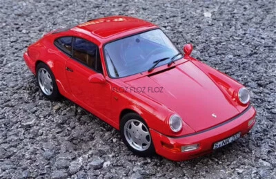 para NOREV para Porsche 911 para 964 para Carrera 2 1990 rojo techo rígido modelo 1:18 Foto 1 de 4