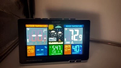 La Crosse Technology #308-1414B Wireless Color Weather Station only. - Image 1 of 4